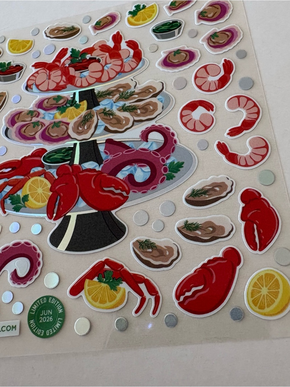Grocery-Themed Sticker Sheet — Pasta, Sardines, Tomatoes & Rose Lemonade - Picture 5 of 13